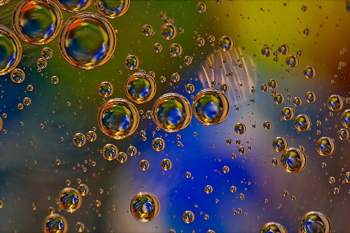 burbujas de aceite